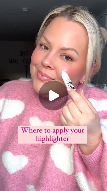 Selena Marchand on Instagram: "Using the @nyxcosmetics jumbo multi use stick in vanilla ice cream #nyxcosmetics #makeuptutorial #highlighter" How To Use Highlighter, How To Apply Highlighter, Where To Apply Highlighter, Apply Highlighter, Makeup Contouring, Highlighter Stick, Cream Highlighter, Stick Highlighter, Ice Cream Stick