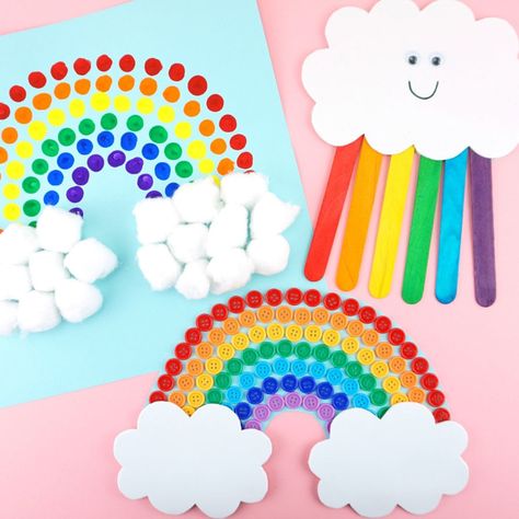 Rainbow Crafts Preschool, Rainbow Crafts For Kids, Kids Craft Supplies, Quilled Creations, Rainbow Magic, Rainbow Crafts, Kids' Crafts, Crafts For Kids To Make, Art N Craft