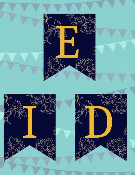 Eid Mubarak banner printable,Happy Eid banner printable,Eid bunting banner,Eid decoration,Eid party decor Get your home ready for Eid with this elegant Eid mubarak banner printable.This Eid banner comes in 2 sizes 5by6.5 inches and 4by5 inches.It can easily be printed in a home printer using a cardstock paper(link below) or you can print it at your local print shop. Details:  -You will receive 2 PDF copies automatically upon purchase.Please use your laptop/desktop to download the file after purc Eid Bunting, Eid Banner, Eid Mubarak Banner, Ramadan Activities, Banner Printable, Eid Party, Eid Decoration, Printable Banner, Happy Eid