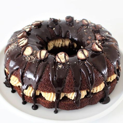 Chocolate Bundt Cake: The Perfect Balance of Flavor and Texture. - Cupcake Savvy’s Kitchen Stuffed Bundt Cake Recipes, Chocolate Bundt Cake With Ganache, Bakery Style Chocolate Cupcakes, Layered Bundt Cake, Chocolate Bundt Cake With Cake Mix Boxes, Bundt Chocolate Cake, Bundt Cake Decorating Ideas, Chocolate Birthday Cake Recipe, Tin Cakes