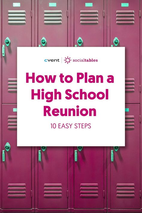 When was the last time you saw your old classmates or reconnected with your childhood friends? If you can’t remember the last time, you’re not alone, but it’s been too long. A high school reunion is a fantastic excuse for old friends, acquaintances, and classmates to get together, catch up, and reconnect. If you don’t know how to plan a high school reunion, don’t worry. We can help. Class Reunion Planning Checklist, 25 Year Reunion Ideas, Reunion Themes High School, How To Plan A Class Reunion High Schools, High School 10 Year Reunion, How To Plan A High School Reunion, Ideas For 50th Class Reunion, Planning A High School Reunion, High School Reunion Theme Ideas