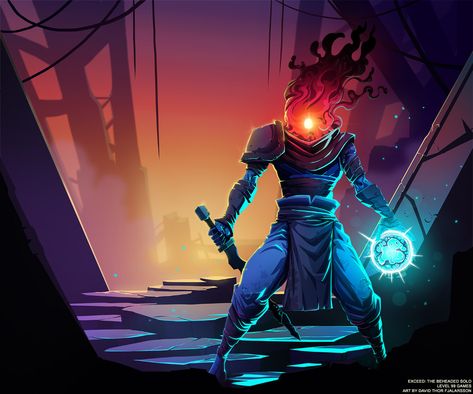 ArtStation - Dead Cells Exceed Art, David Thor Fjalarsson Cells Art, Gaming Fanart, Indie Game Art, Joker Poster, Dead Cells, Dark Souls Art, Game Illustration, Wallpaper Phone, Video Game Art