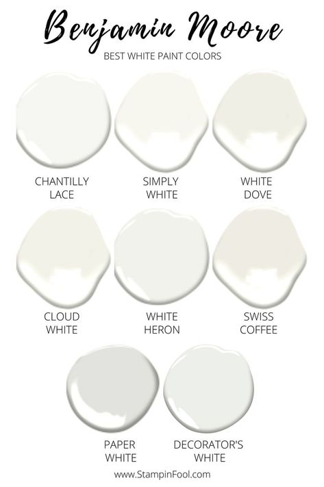 Best White Paint Colors, Benjamin Moore White, Best White Paint, Paint Colors Benjamin Moore, Benjamin Moore Paint, Design Basics, White Paint Colors, Simply White, Interior Paint Colors