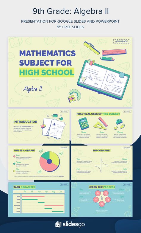 Math Ppt Template, Pretty Powerpoint, Math Template, Math Powerpoint, School Powerpoint Templates, Cute Powerpoint Templates, Math Design, Ppt Template Design, Presentation Slides Design