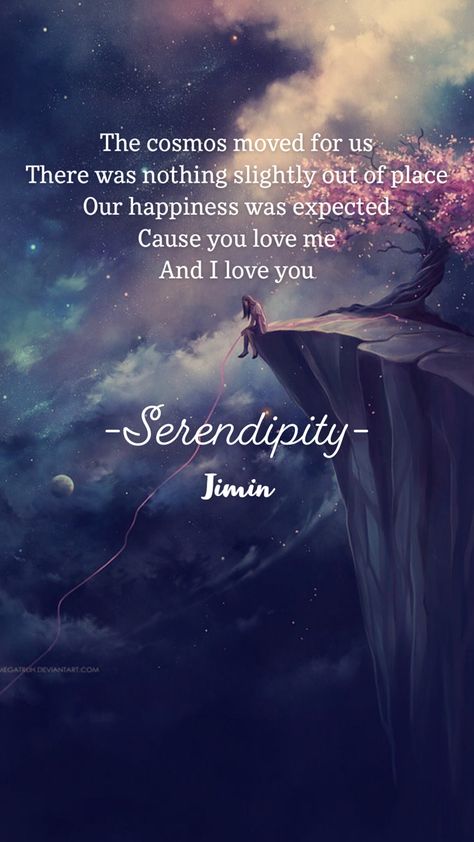 BTS #Jimin #Serendipity Serendipity Quotes, Bts Spring Day, Bts Song Lyrics, Korean Drama List, Bts Lyrics Quotes, Park Jimin Bts Wallpaper, Bts Wallpaper Lyrics, Jimin Fanart, Iphone Wallpaper Sky