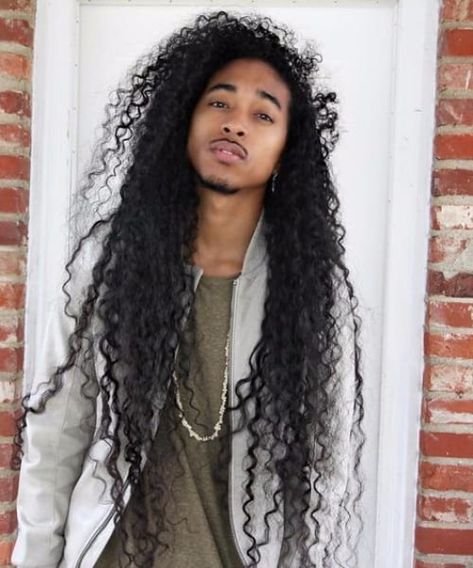 50 Creative Long Hairstyles for Black Men to Let Loose | MenHairstylist.com A Hairstyle, Men's Long Hairstyles, Black Curly, Black Men Hairstyles, Creative Hairstyles, Curly Hair Men, Black Man, Long Curly Hair, Long Hair Styles Men