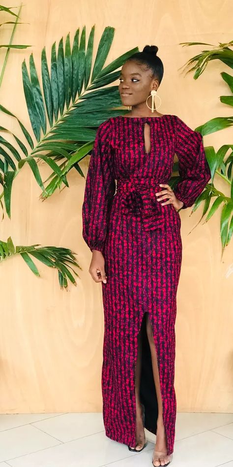 Luxury dress by envie - Long dresses - Afrikrea Moda Afro, African Prom Dresses, Best African Dresses, Afrikaanse Mode, African Maxi Dresses, African Lace Dresses, Ankara Style, African Print Dress, Ankara Dress