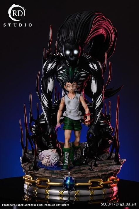 Hunter X Hunter Figures, Adveture Time, Gon Freecss, Character Statue, 3d Figures, Anime Figurines, Figure Poses, Print Models, Anime Figures