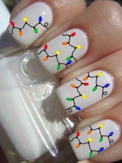 Thanksgiving Nail Art, Holidays Ideas, Holiday Nail Designs, Christmas Nails Easy, Light Nails, Cute Christmas Nails, Christmas Gel Nails, Nails Christmas, Christmas Nail Art Designs