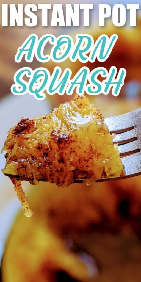 Easy instant pot acorn squash - super fast and full of delicious flavor via @simplysidedishes89 Acorn Squash Instant Pot Recipes, Acorn Squash In Instant Pot, Instant Pot Acorn Squash, Instant Pot Veggies, Acorn Squash Recipe, Carb Sides, Acorn Squash Recipes, Pepper Soup, Squash Recipe