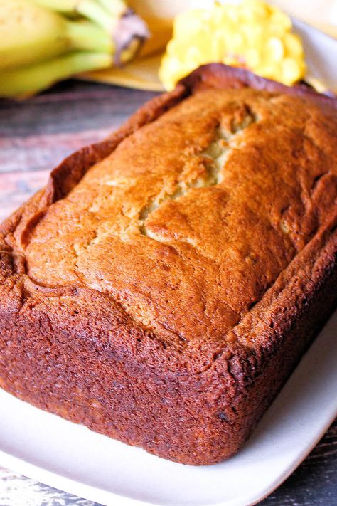 Blue Ribbon Banana Bread Recipe, Rich Banana Bread, Banana Dessert Recipes, Angel Food Cake Mix Recipes, Banana Dessert, Banana Nut Bread, Best Banana Bread, Bread Bun, Scrumptious Desserts