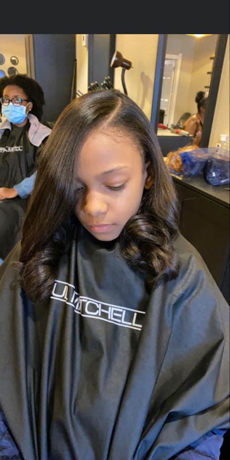 Kids Silk Press, 2023 Hair, Kid Styles, Girls Natural Hairstyles, Girls Braids, Silk Press, Baby Hair, Black Kids, Braid Styles