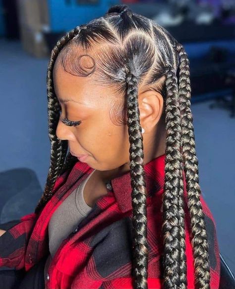 6 Braids, December Books, Netflix Suggestions, Large Box Braids, Braiding Hairstyles, Black Kids Braids Hairstyles, Poetic Justice Braids, Big Box Braids, Books Open