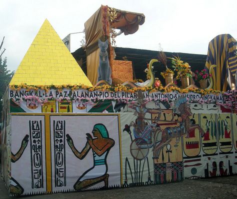 egyptian inspired float by _gem_, via Flickr Egyptian Parade Float, Carnival Floats, Boat Parade, Egyptian Inspired, King Tut, Parade Float, Float, Egypt, Carnival