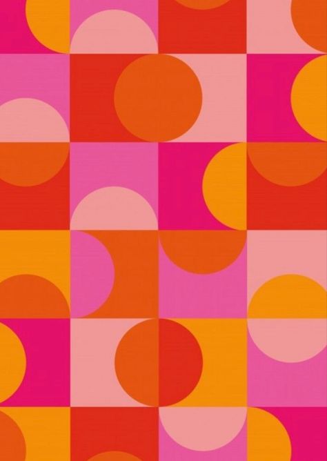 Pink Orange Yellow, Orange Yellow, Pink Orange, Circles, Orange, Pattern, Pink