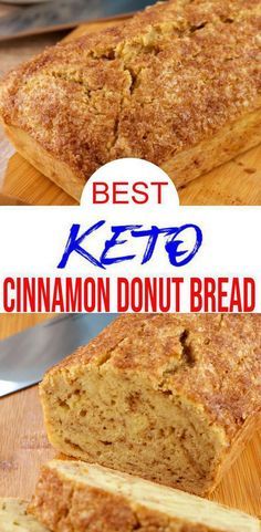 Donut Loaf, Keto Brood, Donut Bread, Breakfast Cinnamon, Ketogenic Breakfast, Low Carb Backen, Comidas Keto, Keto Cinnamon, Cinnamon Donuts