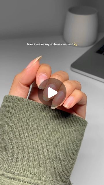 𝗖𝗲𝗿𝗶𝘀𝗲 ♡ on Instagram: "How i make my gel extensions last!! 💫 Usually this process will keep them on until i remove, ive had them last over a month before c: so convenient for when i break a nail or wanna try a new shape! And yes u can file down and infill biab, so u don’t need to fully remove it every time. (I also scrape off dead skin from the nail plate beforehand which is an important step, i just didnt do it in this vid bc it was already clean 🥰) link in bio for @modelones dehydrator & primer, everything else is linked on my sf under the photo of these nails <3* *ad _____ #nails #nailtutorial #gelnails #nailextension #buildergel #biab #nailprep #almondnails #nailhacks #nailvideos #nails2inspire #nailartist #christmasnails #aestheticnails #flawlessnails #nailroutine #tiktokvira Biab Nails Step By Step, Biab Extensions Nails, How To Shape Almond Nails Step By Step, Biab Extensions, Nail Routine, Gel Extensions, Nail Plate, Nail Extensions, U Can