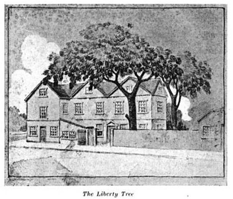 Boston Liberty Tree | Atlas Obscura Historic Boston, Places In Boston, Liberty Tree, Boston History, Boston Tea, Tree Illustration, Bas Relief, Boston Massachusetts, British Army