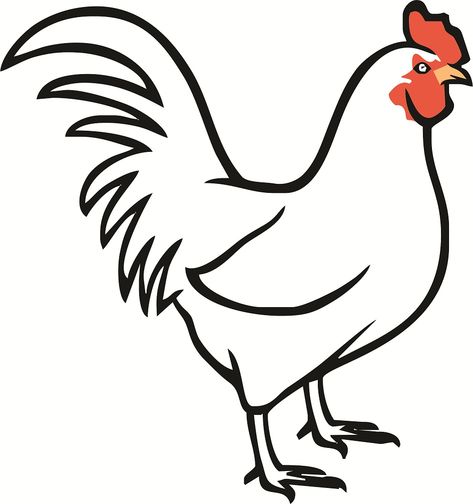 Hen Line Drawing Colouring page Clip art -2  Worksheet Hen Drawing, Chicken Clip Art, Line Drawing Images, Drawing Colouring, Outline Pictures, Art Outline, Chicken Drawing, Drawing Legs, 1 Worksheet