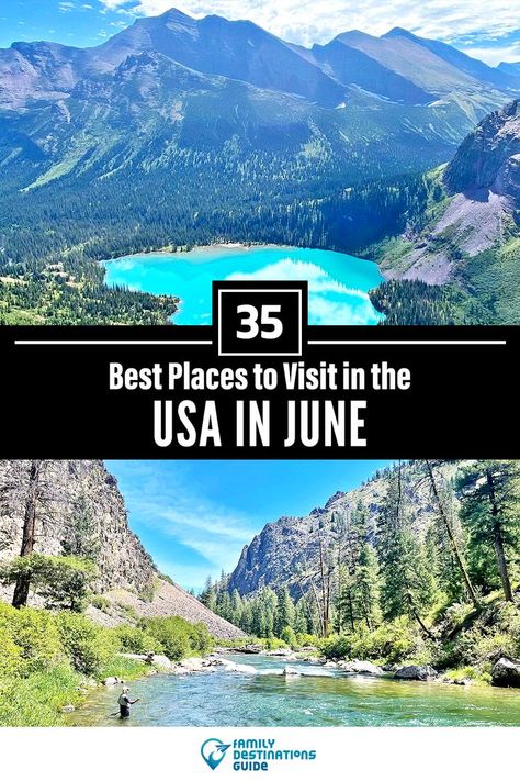 35 Best Places to Visit in June in the USA Top Places To Travel, Best Places To Visit, Vacation Spots, Places To Travel, Places To Visit, Travel