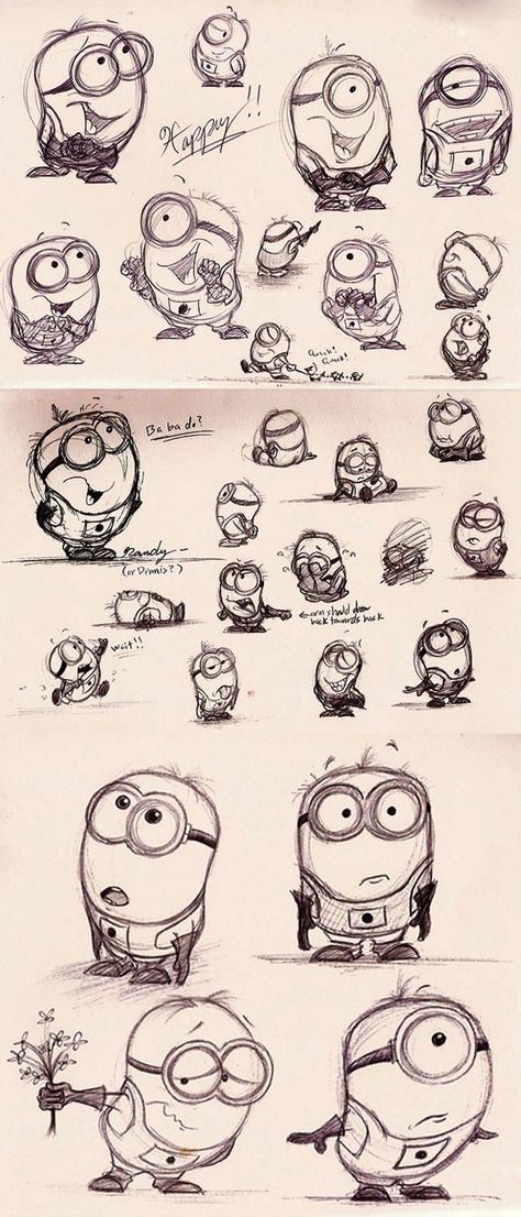 Minions Doodle Art, Minion Doodle, Minion Illustration, Minion Tattoo Ideas, Laugh Drawing, Minion Sketch, Minion Tattoo, Minion Drawing, Minion Art