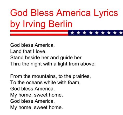 God Bless America Poems About America, Praying For Our Country America, God Bless The Usa Images, God Bless America Song, God Bless America Lyrics, Free Printable Sheet Music, God Bless America Sign, American Songs, Powerful Pictures