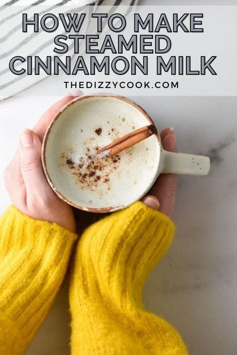 Cinnamon Milk Benefits, Steamed Milk Recipe, Frothed Milk Recipes, Milk Steamer, Caffeine Free Drinks, Sleep Insomnia, Beverage Bar, Food Keto, Cozy Drinks