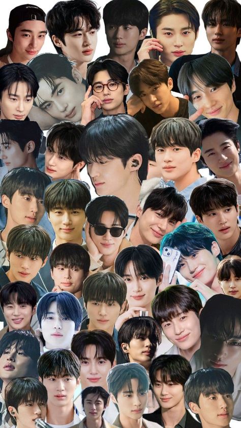 I PUT ALL TOGETHER OF BYEON WOO SEOK PICTURE IN ORDER FOR YOU GUYS TO USE IT AS YOUR WALLPAPER IN YOUR PHONE. Byeon Woo Seok, Doodle Quotes, Doodles, Pure Products, Collage