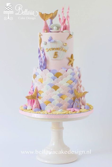 Mermaid Birthday Cake Ideas, Fisherman Cake, Mermaid Birthday Cake, The Little Mermaid Party, Sea Cake, Mermaid Birthday Cakes, Sea Cakes, Creative Cake Decorating, Birthday Cake Ideas