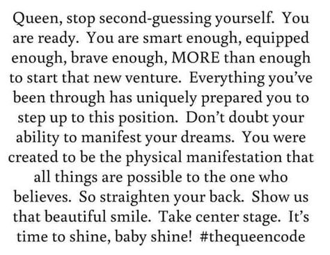 Stop second guessing yourself! Second Guessing Quotes, Guessing Quotes, Second Guessing Yourself, True Statements, Second Guessing, Order Of The Eastern Star, Free Spirit Quotes, You Are Smart, Spirit Quotes