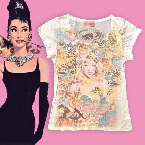 Hysteric Glamour x Courtney Love Shirt Hysteric Glamour Courtney Love, Vine Drawing, Courtney Love, Hysteric Glamour, Designer Items, Love Shirt, Love T Shirt, Dream Clothes, Feel Better