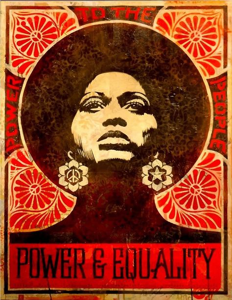 Angela Davis poster 1971 by yussername, Power & Equality, Power to the People Angela Davis, Black Panther Party, Lauren Hutton, Shepard Fairey, Power To The People, Catherine Deneuve, Diana Ross, Feminist Art, Graffiti Artist