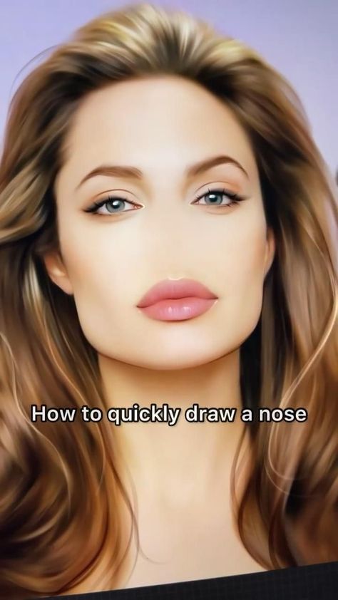 How To Draw Nose, Draw Nose, Digital Art Tutorial Beginner, Portraits Art, Procreate Ipad Art, Nose Drawing, Ipad Drawings, Digital Art Beginner, Affinity Photo