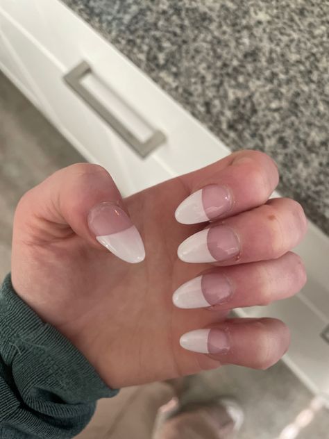 Thick French Tip Nails Almond, Tip Manicure, French Tip Manicure, Armani Hotel, Recipes Cookies, White French Tip, Dirty Thirty, Baking Recipes Cookies, Dragon Claw