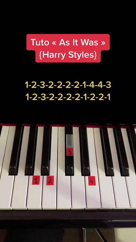 Married Life Up Piano Letters, Harry Styles Piano, As It Was Harry Styles, Piano Sheet Music Easy, Piano Music With Letters, Piano Tattoo, Piano Tutorials Songs, Piano Songs For Beginners, Piano Music Easy