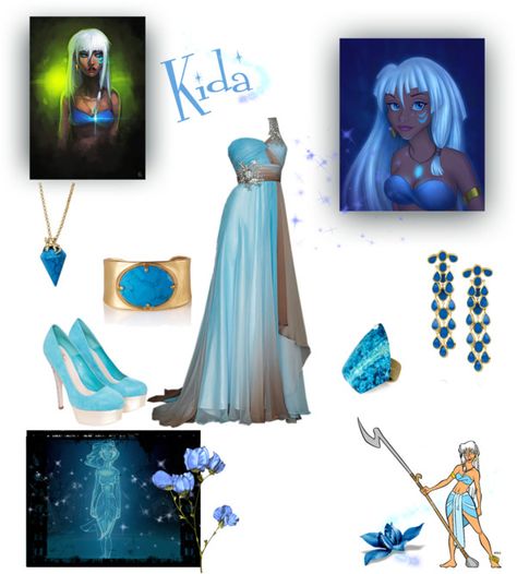 Atlantis Fashion Inspiration, Empire Outfits, Disney Character Outfits, Empire Outfit, Characters Outfits, Turquoise Stone Jewelry, Atlantis The Lost Empire, Iconic Outfits, Prom Theme