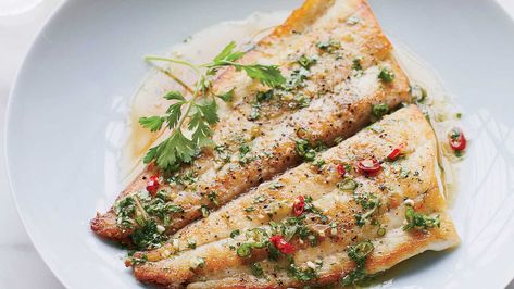 How to Cook Fish Fillets Evenly Every Time | Food & Wine Sole Fish Recipes, Hard Recipes, Sole Recipes, Sole Fish, Sophie Dahl, Roast Fish, Fish Fillets, 75 Hard, Chef John