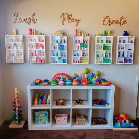 Daycare Decor, Daycare Design, Play Corner, Baby Playroom, Montessori Playroom, German Toys, Montessori Room, Toddler Playroom, Kids Playroom Decor