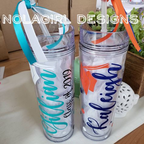 Graduation Tumbler, Personalized Gift, High School Graduation, Teen girl gift, Custom Graduation Cup, College Grad, School colors, mascot #gifts #drink #cup #custom #personalized