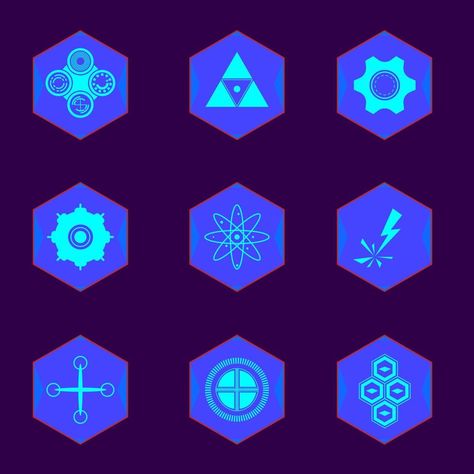 Sci-fi game vector icon set. Sci Fi Games, Icon Set Vector, Icon Set, Vector Icons, Vector Art, Sci Fi, Vector Free, For Free, Clip Art