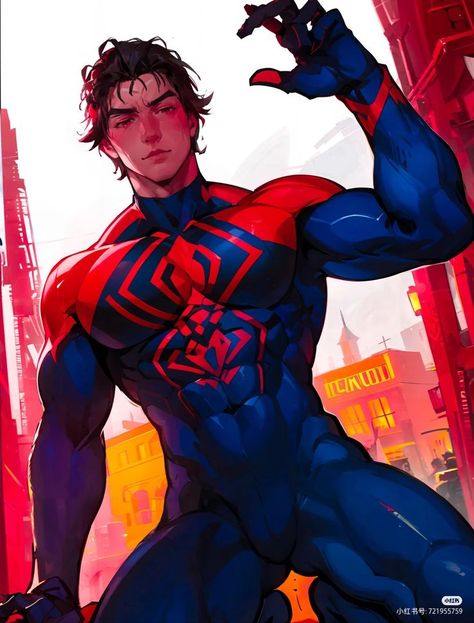 Spiderman Oc Art, All Spiderman, Spaider Man, Miguel O Hara, Spiderman Artwork, Fictional Men, Marvel Spiderman Art, Bd Comics, Spiderman Comic