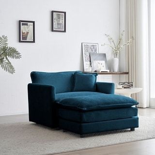 Sofas - Bed Bath & Beyond Club Chairs Living Room, Ottoman Living Room, Accent Chair With Ottoman, Armchair With Ottoman, Chair With Ottoman, Chair And Ottoman Set, Single Sofa Chair, Premium Sofa, Upholstered Accent Chairs