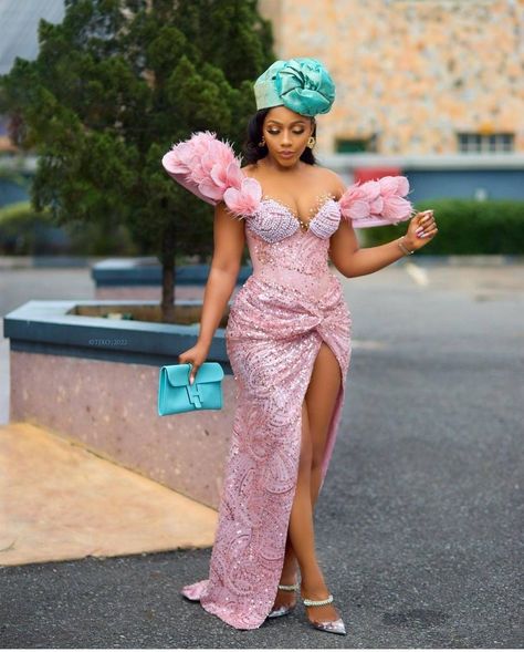 Trending Zara Cap as Seen. Possible in other 19 colors (pictures attached). Can come plain or Embellished. Pink Asoebi Lace Styles, Pink Asoebi, Zara Cap, Latest Aso Ebi Styles, Evening Maxi Dress, Nigerian Fashion, Lace Gown Styles, Lace Dress Styles, Aso Ebi Styles