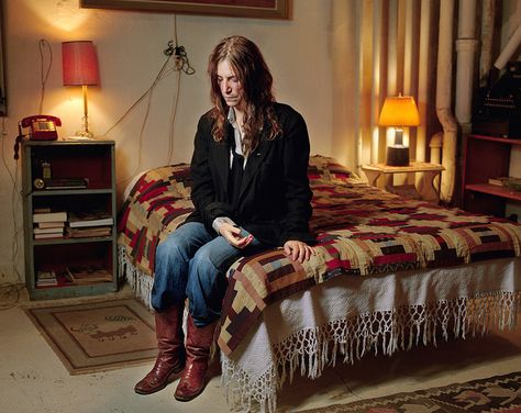 What a shot - Patti Smith sits in her pal William S. Burroughs’ bedroom at The Bunker on the Bowery William S Burroughs, Beat Generation, Free Ride, Robert Mapplethorpe, Patti Smith, Emily Dickinson, Sylvia Plath, Albert Camus, Robin Williams