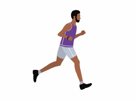 Racetrack Runner by BERG on Dribbble Pe Games Elementary, Animation Walk Cycle, Human Animation, Walking Animation, Running Gif, Person Running, Action Pictures, Gif Wallpaper, Run Cycle