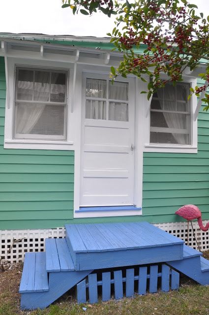 Blue Porch Floor, Jane Coslick, Blue Porch, Shed Colors, Beautiful Owls, Porch Floor, Seaside Decor, Old Pink, Ocean Floor