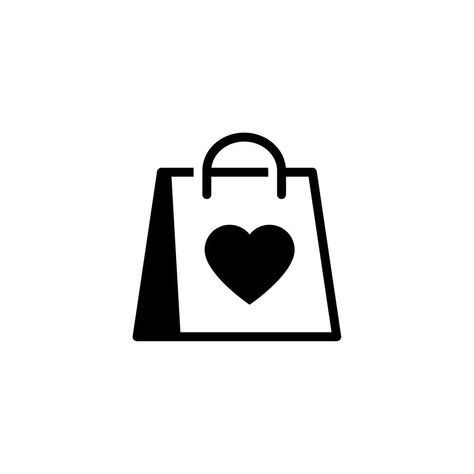 Shopping Drawing Illustration, Shopping Logo Ideas, Shopping Bag Icon Logo, Shopping Icon Aesthetic, Bag Logo Ideas, Bag Icon Logo, Logo Sticker Design, Shopping Bag Illustration, Shopping Logo Design