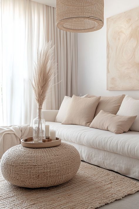 Create a serene space with this boho-inspired living room decor. The blend of neutral tones, natural textures, and stylish accents brings warmth and tranquility. Perfect for minimalist designs! #LivingRoomDecor #BohoChic #HomeStyling Boho Living Room Decor, Perfect Living Room, Minimalist Designs, Boho Living, Inspired Living, Boho Living Room, Furniture Arrangement, Neutral Tones, Natural Texture