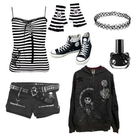 Y2k Black And White, Tail Aesthetic, Scene Grunge, Emo Scene Outfits, Emo Outfit Ideas, Emo 2000s, Emo Outfit, Scene Queen, Estilo Emo