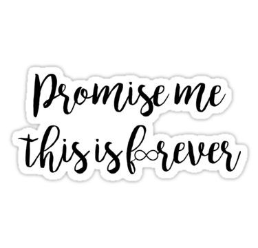 Promise Me This Is Forever Tattoo, Promise Me This Is Forever, Vampire Diary Tattoo Ideas, Vampire Diaries Tattoo Ideas Quotes, Vampire Diaries Stickers, Tvd Stickers, Supernatural Stickers, The Vampire Diaries Stickers Printable, Tumblr Sticker